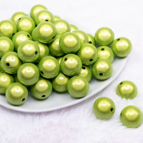 20mm Lime Green Miracle Bubblegum Bead