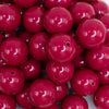 close up view of a pile of 20mm Marroon Red Solid Bubblegum Beads