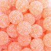 close up view of a pile of 20mm Orange Sugar Rhinestone Bubblegum Bead