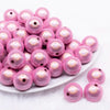 front view of a pile of 20mm Pink Miracle Bubblegum Bead