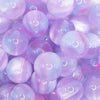 close up view of a pile of 20mm Purple Illusion Glitter Bubblegum Bead