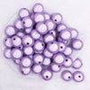 close up view of a pile of 20mm Purple Miracle Bubblegum Bead