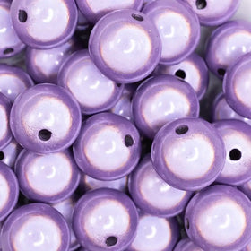 20mm Purple Miracle Bubblegum Bead