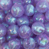 close up view of a pile of 20mm Purple Opalescence Bubblegum Bead