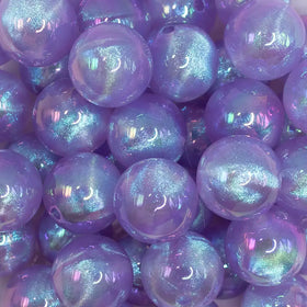 20mm Purple Opalescence Bubblegum Bead