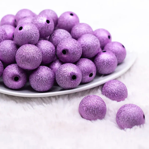 20mm Purple Stardust Chunky Jewelry Bubblegum Beads