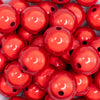 close up view of a pile of 20mm Red Miracle Bubblegum Bead