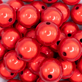 20mm Red Miracle Bubblegum Bead