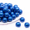 front view of a pile of 20mm Royal Blue Miracle Bubblegum Bead