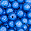 close up view of a pile of 20mm Royal Blue Miracle Bubblegum Bead