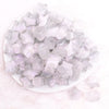 top view of a pile of 20mm White Opal Star Shaped Acrylic Beads