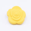 Yellow 20mm Rose Silicone Focal Beads