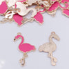 close up view of a pile of Pink Flamingo Resin Pendant 30mm x 21mm