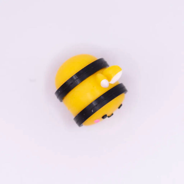 macro view of a pile of 3D BumbleBee silicone focal bead