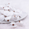 front view of a pile of 3D Coffee Cup Silicone Focal Bead Accessory