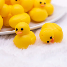 3D Rubber Ducky silicone focal bead