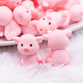 3D Pig silicone focal bead