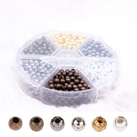 4mm Pearl Brown Hues Spacer Bead Kit - 650 spacer beads