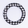65mm Printed Design Round Ring Silicone Focal Beads Accessory
