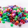 mixed pile of 6mm x 9mm Acrylic Pony Beads