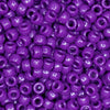 top view of a pile of purple 6mm x 9mm Acrylic Pony Beads