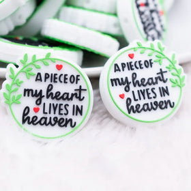 A Piece of my Heart Silicone Focal Bead Accessory
