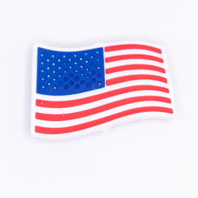 American Flag Silicone Focal Bead Accessory