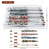 detailed view of a pile of Animal Print Mixed Beadable Pen Kit - case included - 10 pieces