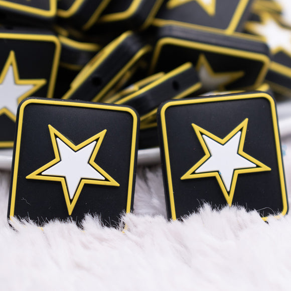 Army Silicone Focal Bead Accessory