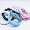 assorted colors of 65mm Round Ring Silicone Focal Beads Accessory