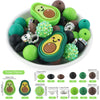 detailed view of a pile of Avocado Silicone Variety Bead Pack- 55 Pieces