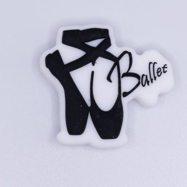 top view of a pile of Ballet Silicone Focal Bead Accessory