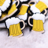 Close up view of Beer Mug Silicone Focal Bead Accessory