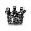 Micro Pave CZ Zircon Crown Charm Spacer Beads - Set of 3
