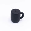 Black mixed colors of a pile of Coffee Cup Silicone Focal Bead Accessory