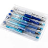 front view of a pile of Blue Hues Mixed Beadable Pen Kit - case included - 10 pieces