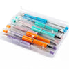 front view of a pile of Colorful Mixed Beadable Pen Kit - case included - 10 pieces