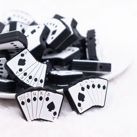 Deck of Cards Silicone Focal Bead Accessory