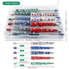 detailed view of a pile of Christmas Print Mixed Beadable Pen Kit - case included - 10 pieces