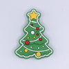 top view of a pile of Christmas Tree Silicone Focal Bead Accessory