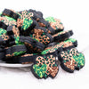 front view of a pile of Clover Hearts Silicone Focal Bead Accessory