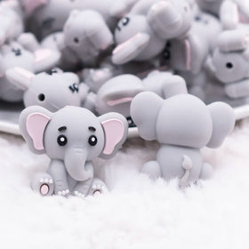 Elephant 3D Silicone Focal Bead Accessory