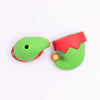 top view of a pile of Elf Hat 3D Silicone Focal Bead Accessory