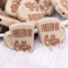 Fueled By Coffee Silicone Focal Bead Accessory