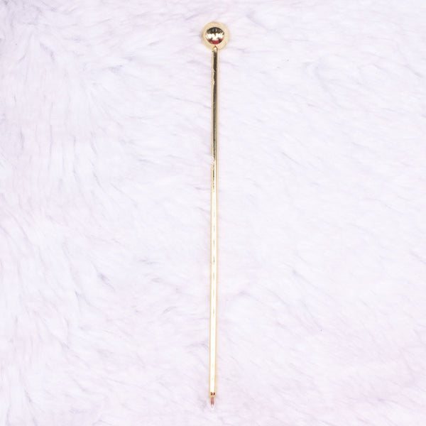 Beadable Ball Top Stainless Steel Picks