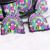 close up view of a pile of Grandma Silicone Focal Bead Accessory