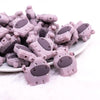 macro view of a pile of Gray Hippopotamus Silicone Focal Bead Accessory