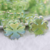 25mm Green Clover acrylic bead