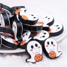 Halloween Ghost Silicone Focal Bead Accessory