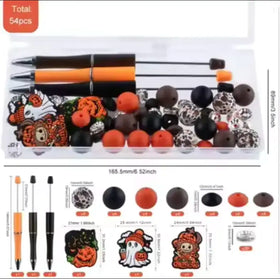 Halloween/ Fall Beadable Pen Kit - 54 Pieces